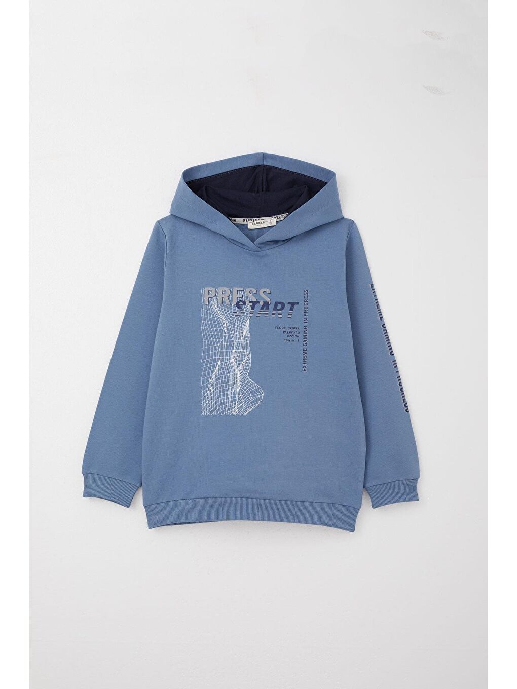 Erkek Çocuk Eşofman Takım Oyun Temalı Önden Cepli İndigo (8 Yaş)-4