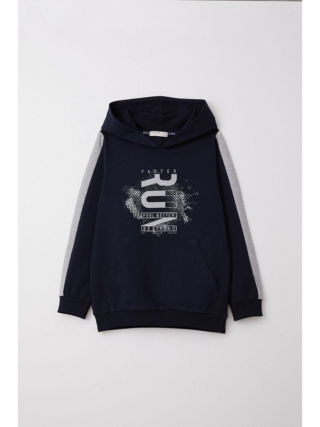 Erkek Çocuk Eşofman Takım Kapüşonlu Başarı Temalı Yazı Baskılı Lacivert (9 Yaş)-5