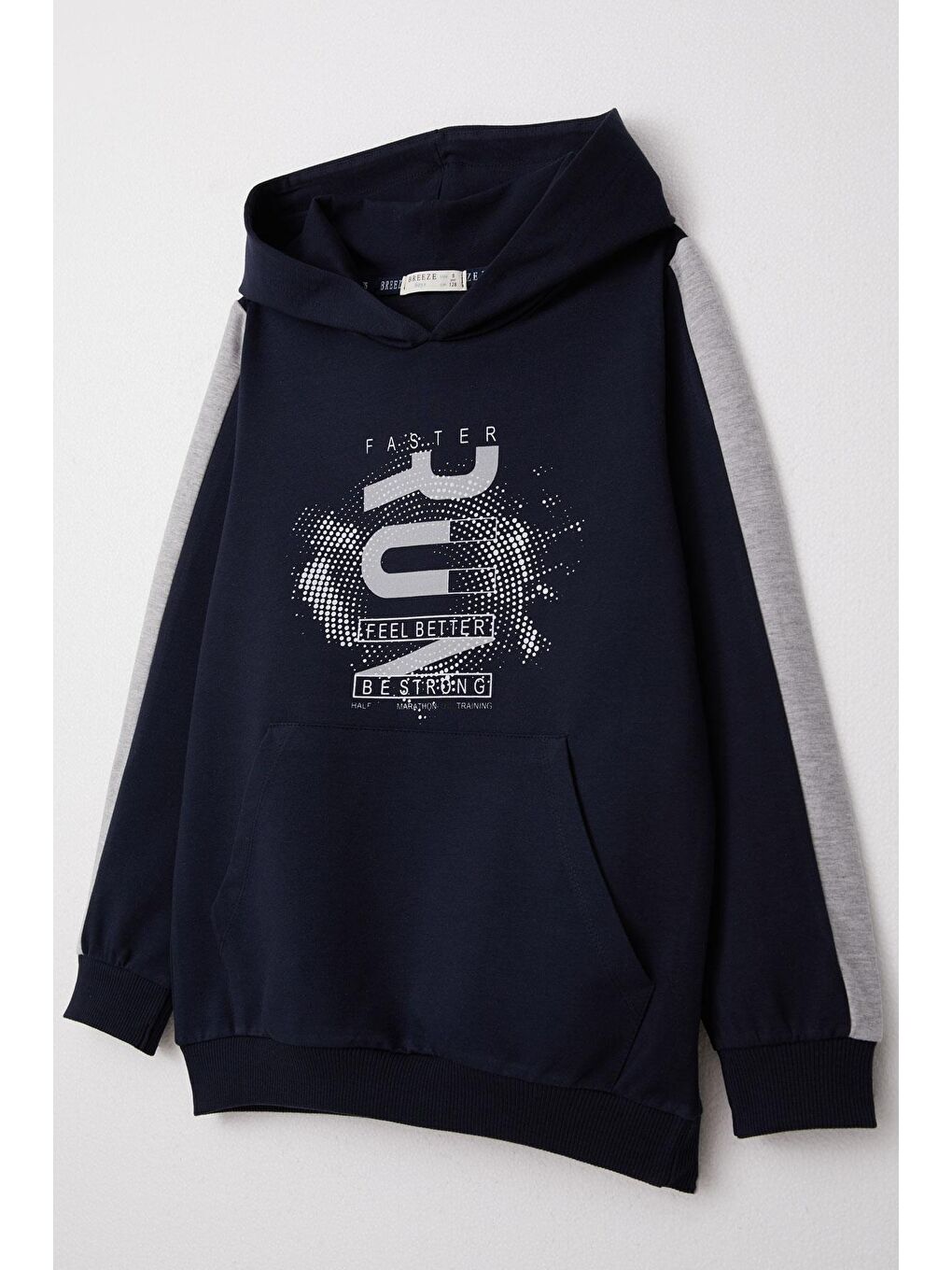 Erkek Çocuk Eşofman Takım Kapüşonlu Başarı Temalı Yazı Baskılı Lacivert (9 Yaş)-9