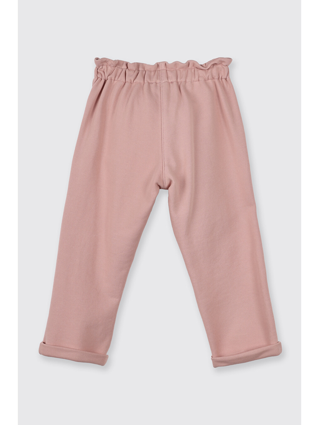 Kız Bebek Örme Pembe Pantolon-1