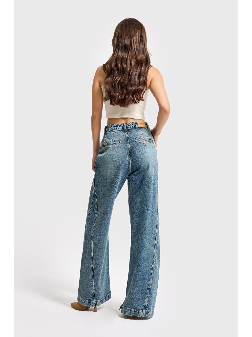 Mavi Kadın Jean Rengi 4w5-31 Barrel Fit Bol Kesim  83cm %100 Pamuk Denim Jean - S000410614-17234-3