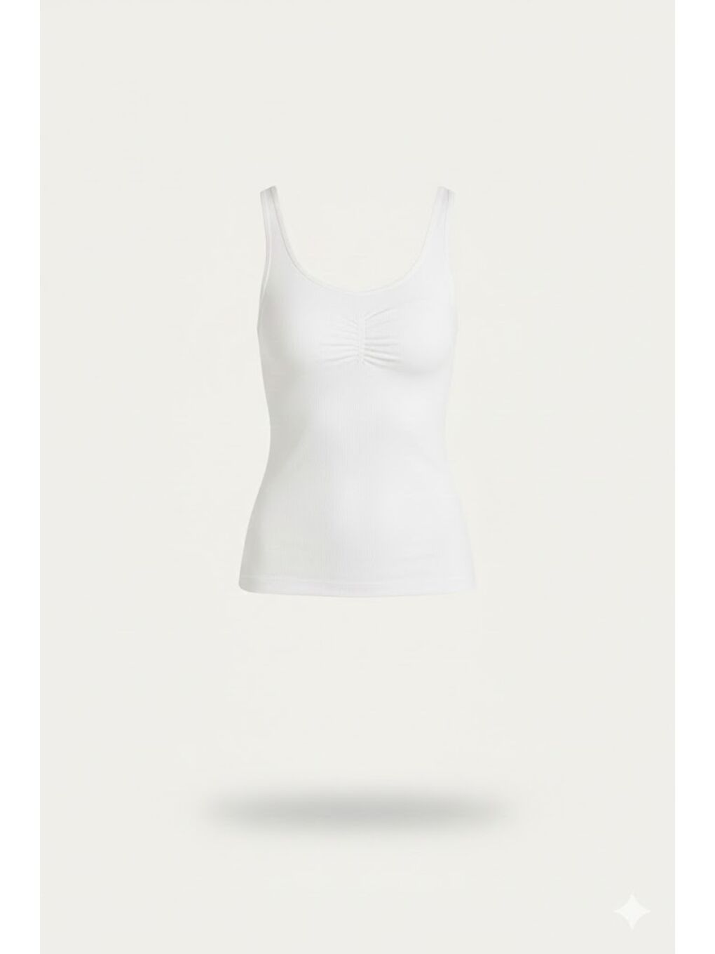 C15015 Dikişsiz Atlet Korse Beyaz-1