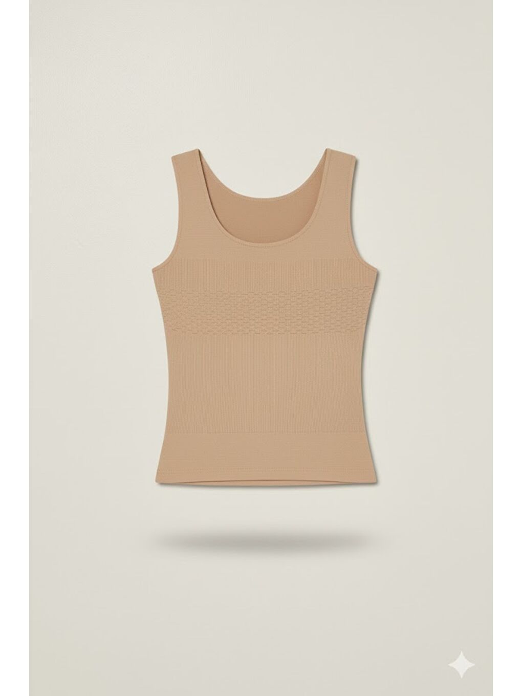 Bej C15012 Dikişsiz Toplarlayıcı Atlet Ten