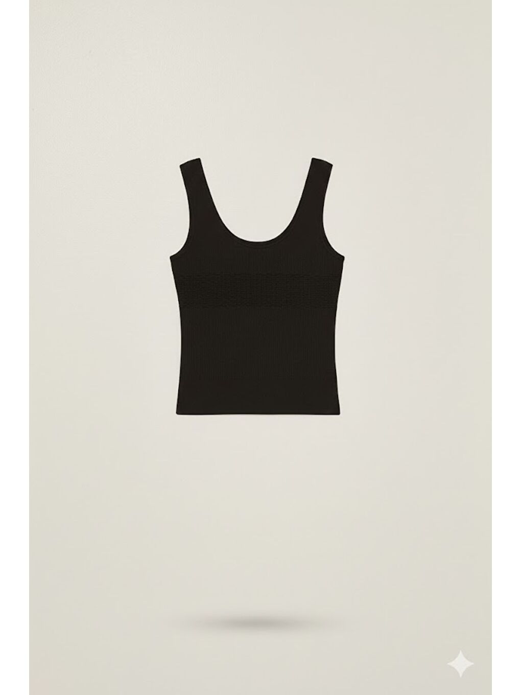 C15012 Dikişsiz Toplarlayıcı Atlet Siyah-1