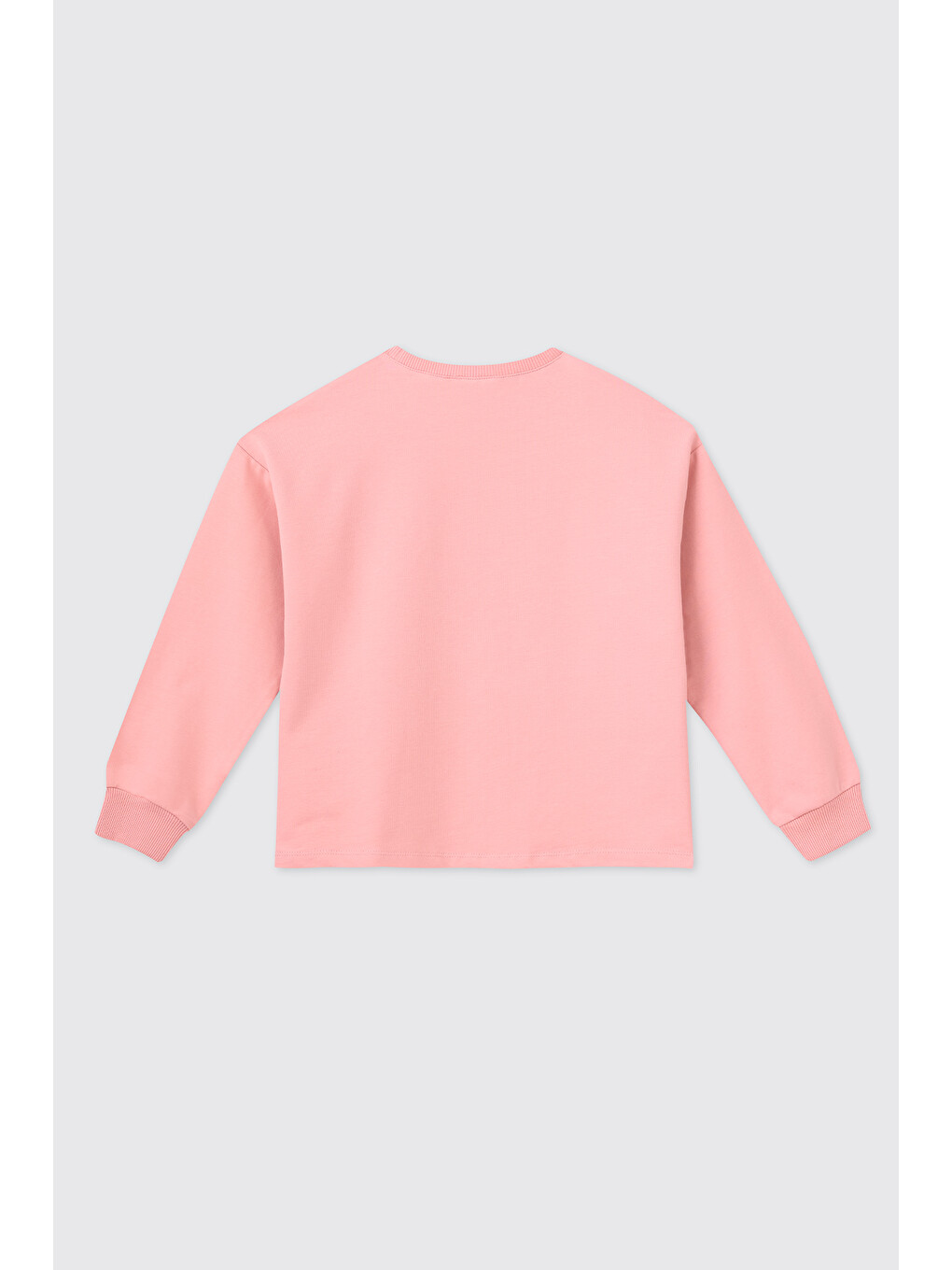 Pembe Kız Çocuk Pudra Sweatshirt-1