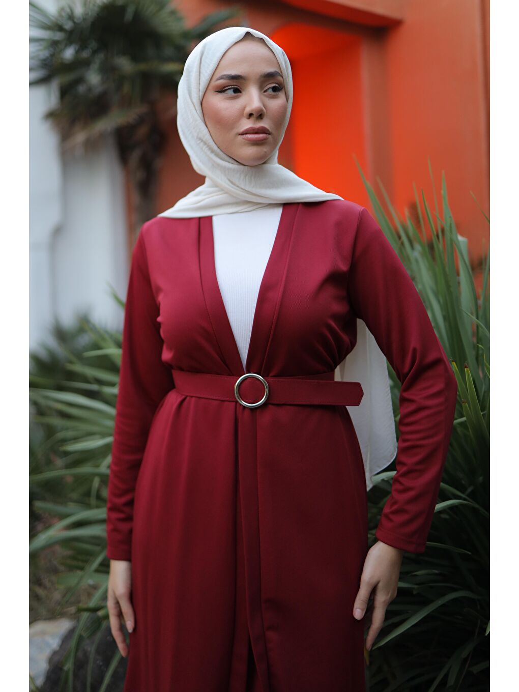 Hırka Pantolon İkili Takım Bordo - 13197-1