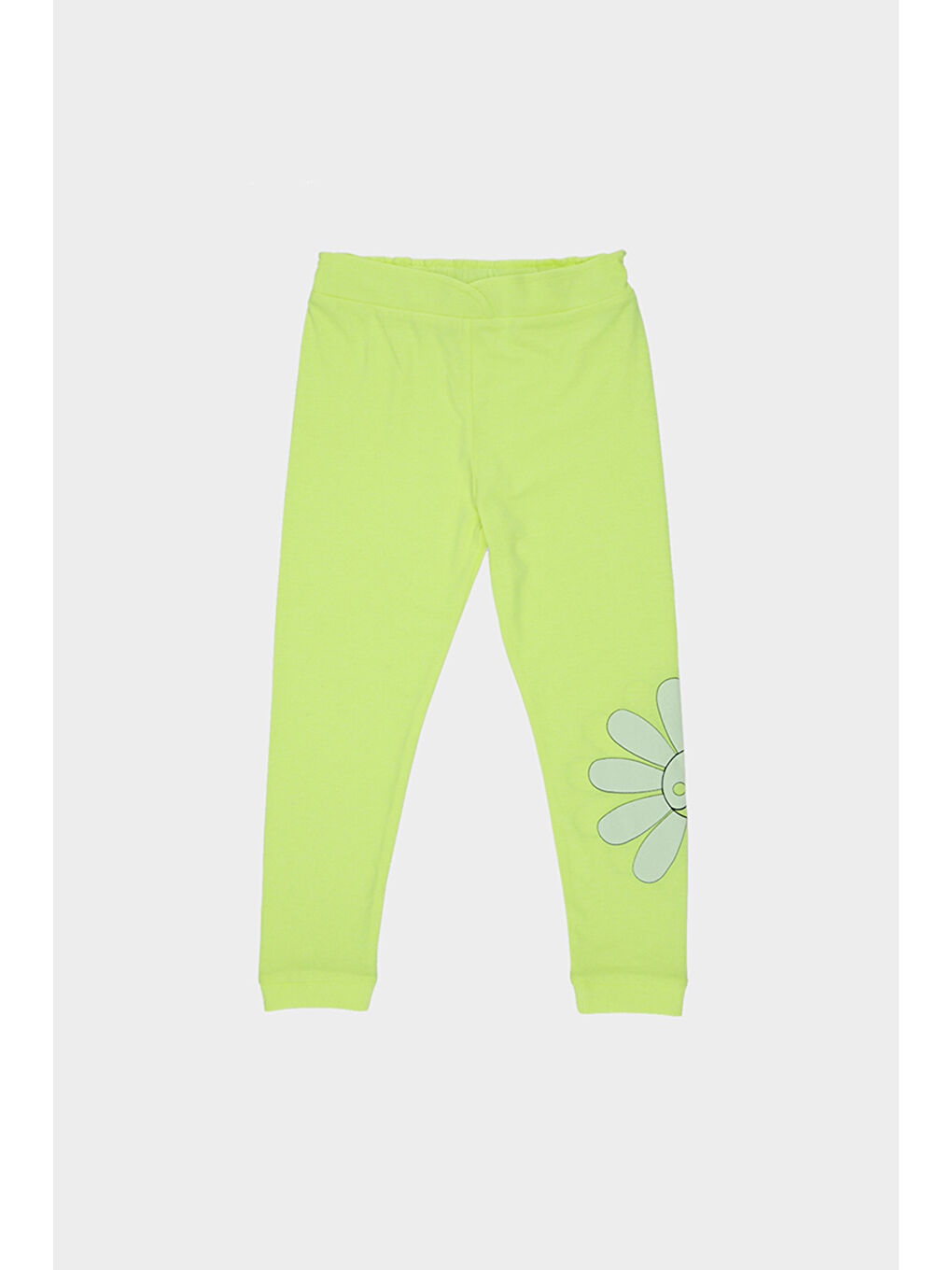 Kız Çocuk Baskı Detaylı 2'li Sarı Takım-2