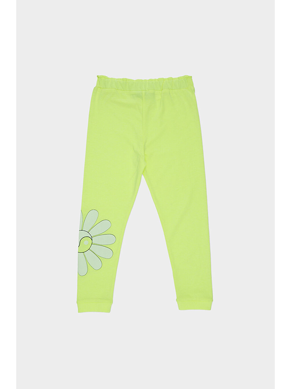 Kız Çocuk Baskı Detaylı 2'li Sarı Takım-3