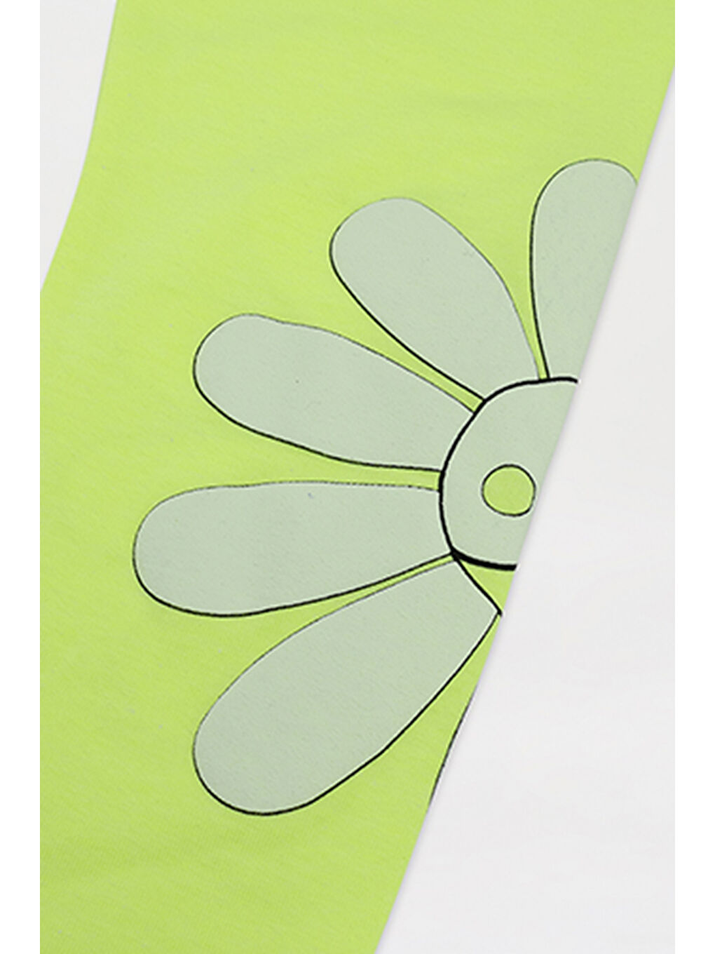 Kız Çocuk Baskı Detaylı 2'li Sarı Takım-5