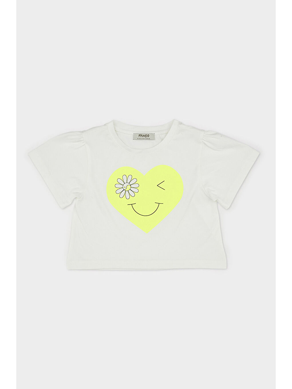 Kız Çocuk Baskı Detaylı 2'li Sarı Takım-6