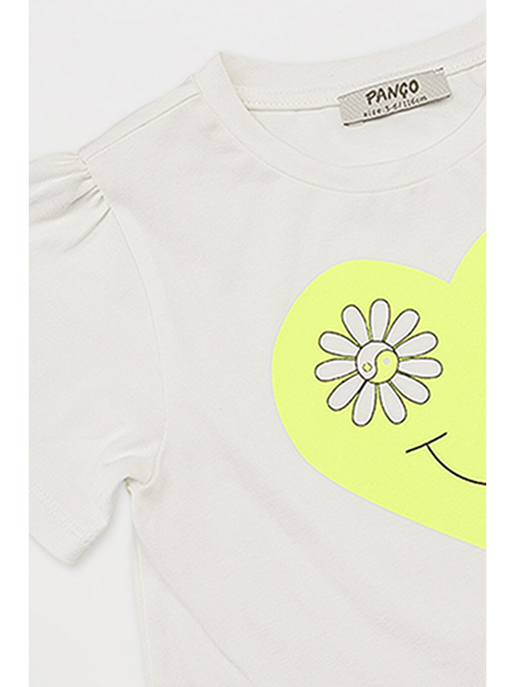 Kız Çocuk Baskı Detaylı 2'li Sarı Takım-8