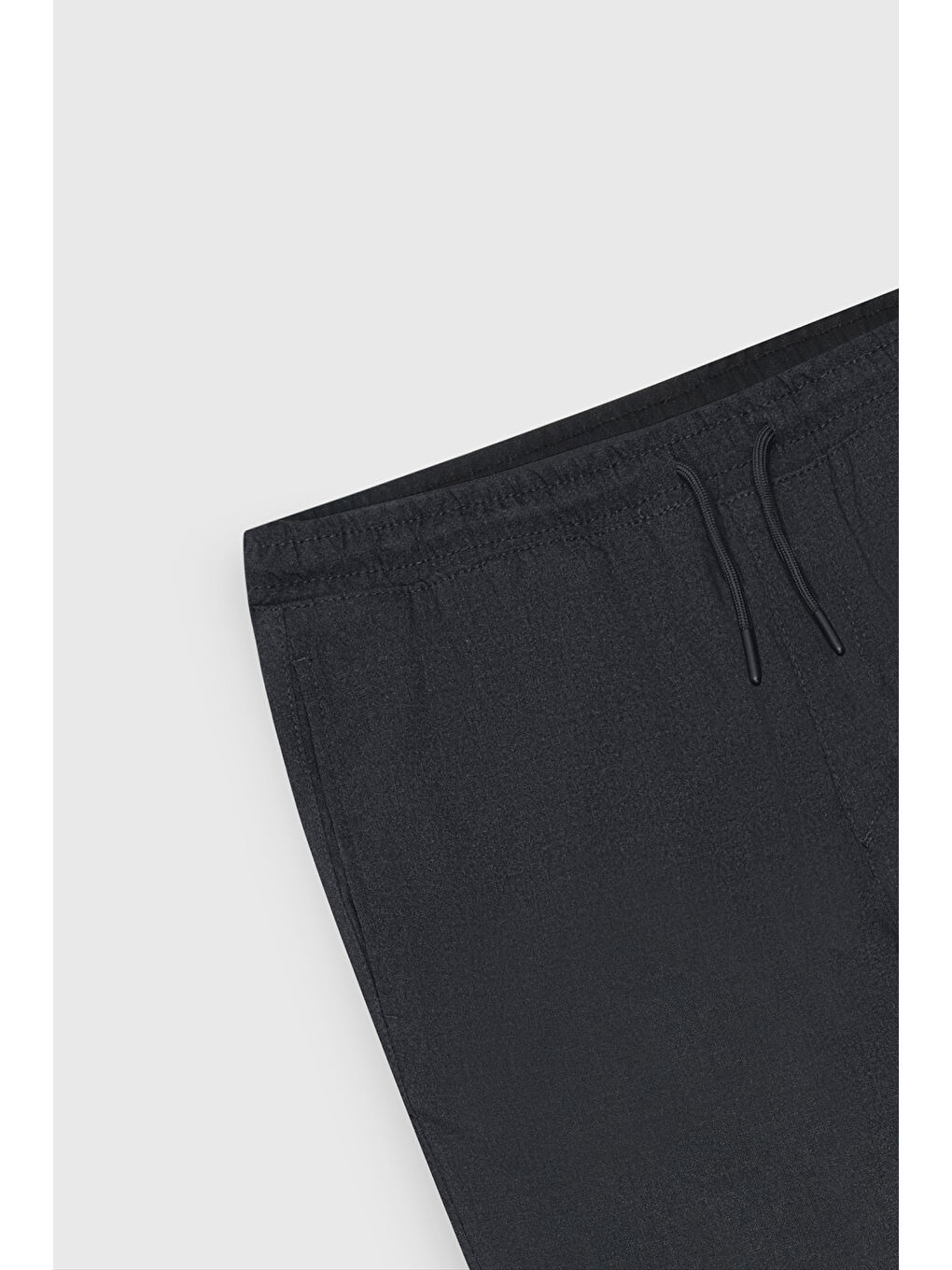 Erkek Antrasit Slim Fit Rahat Kesim Beli Bağlamalı Yan Cepli Jogger Pantolon-9