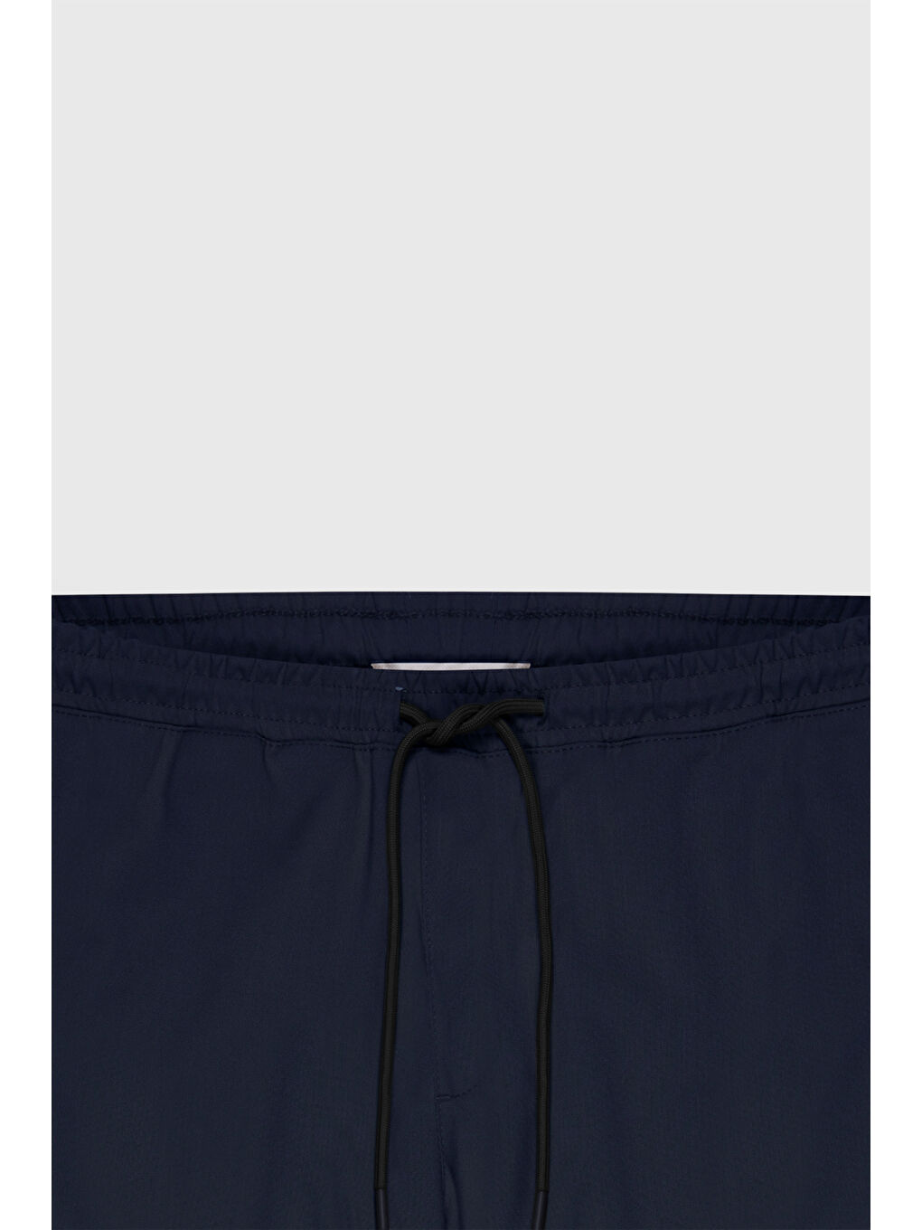 Erkek Lacivert Slim Fit Rahat Kesim Beli Bağlamalı Yan Cepli Jogger Pantolon-8