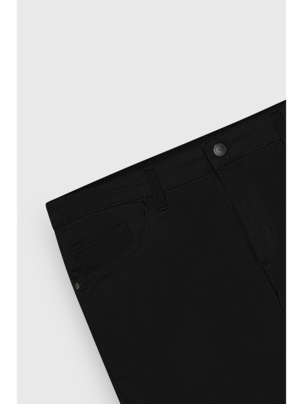 Erkek Siyah Slim Fit Dar Kesim 5 Cep Pamuklu Esnek Chino Pantolon-11