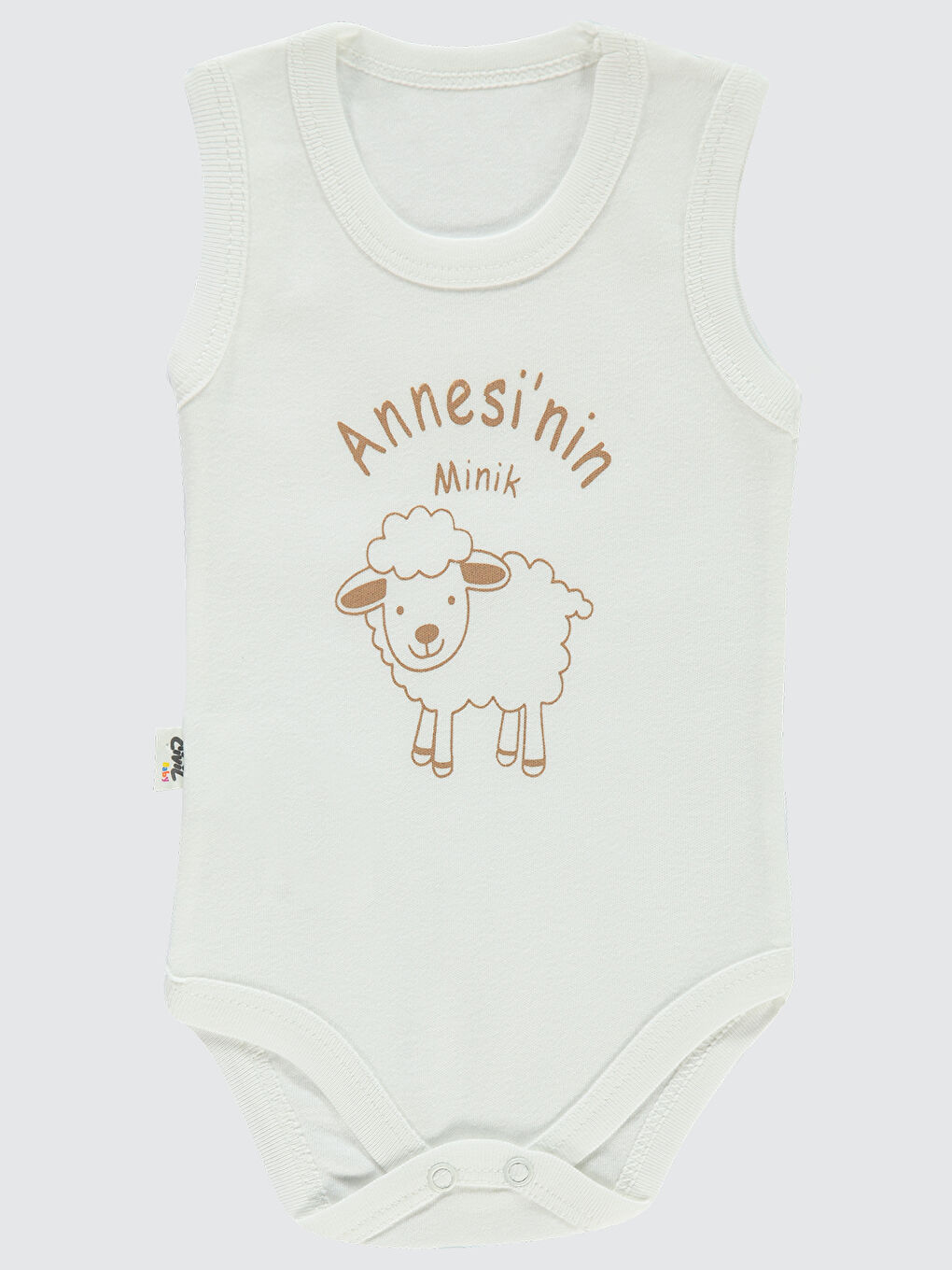 Civil Baby Bebek Çıtçıtlı Badi 1-36 Ay Ekru