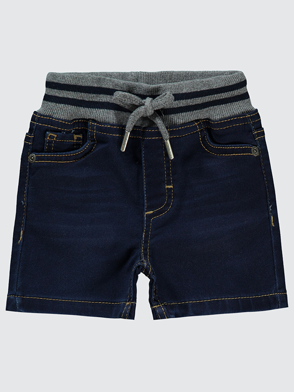 Baby Erkek Bebek Jean Şort 6 18 Ay Koyu Mavi