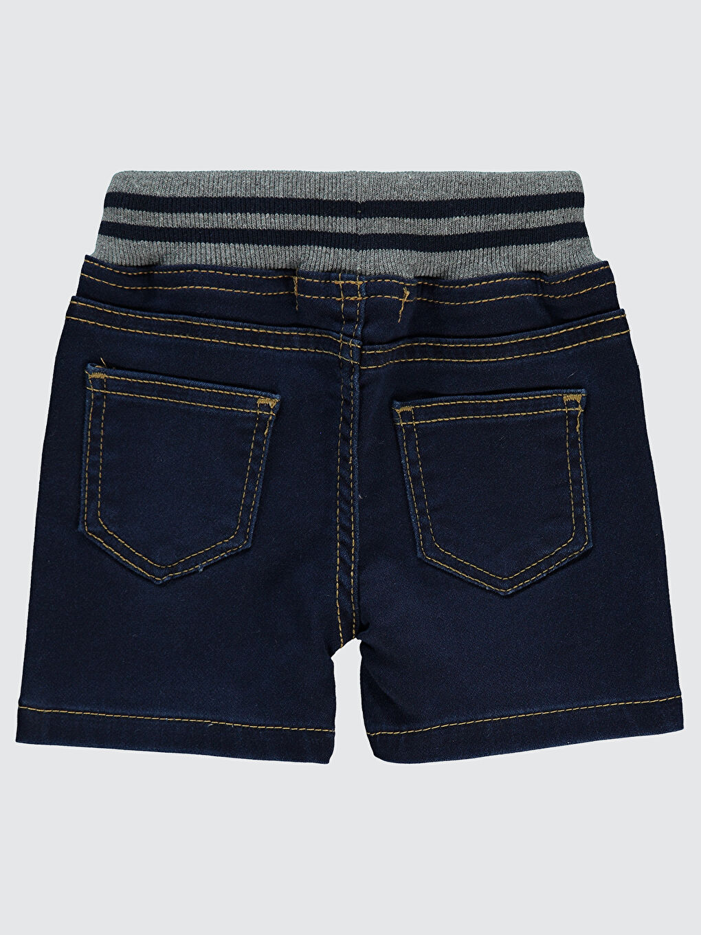 Baby Erkek Bebek Jean Şort 6 18 Ay Koyu Mavi-1