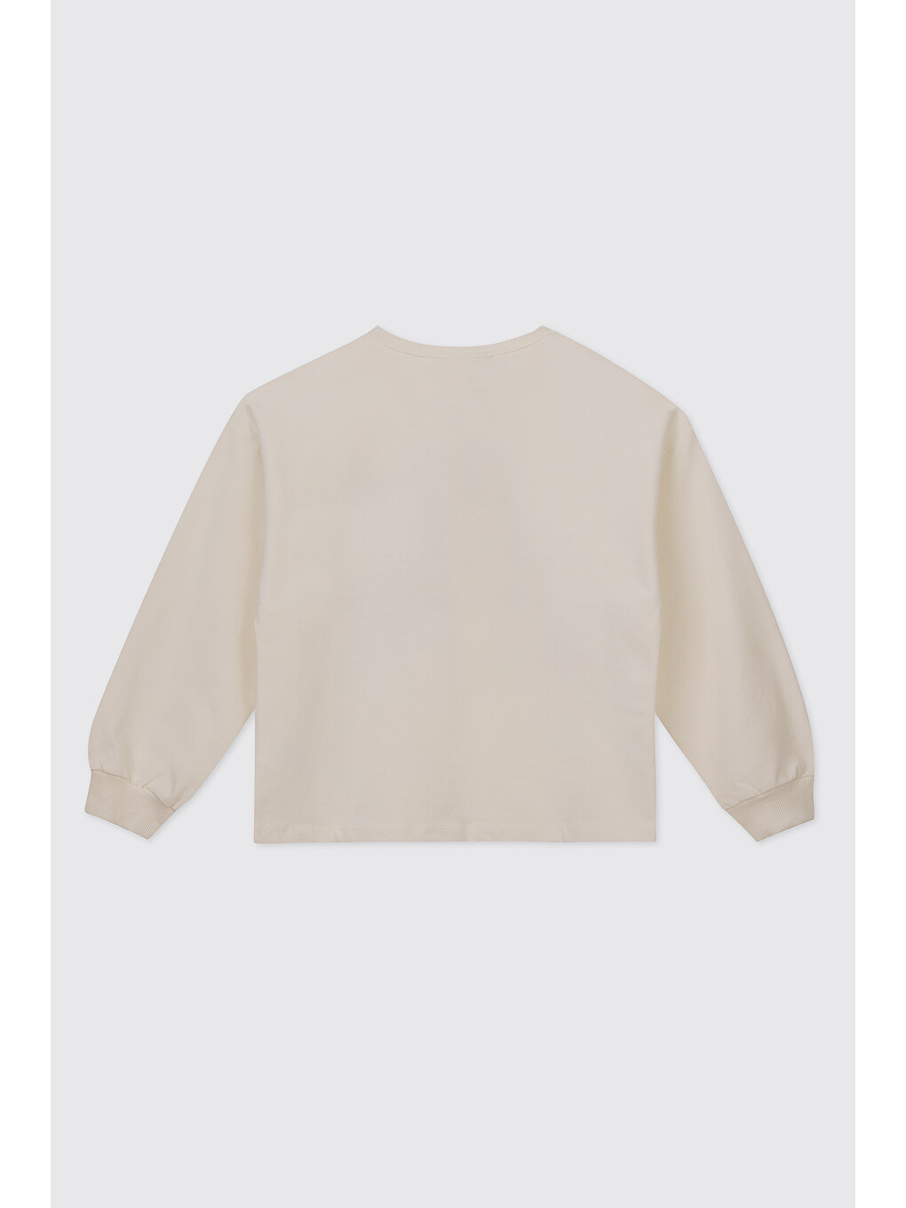 Kız Çocuk Ekru Sweatshirt-1