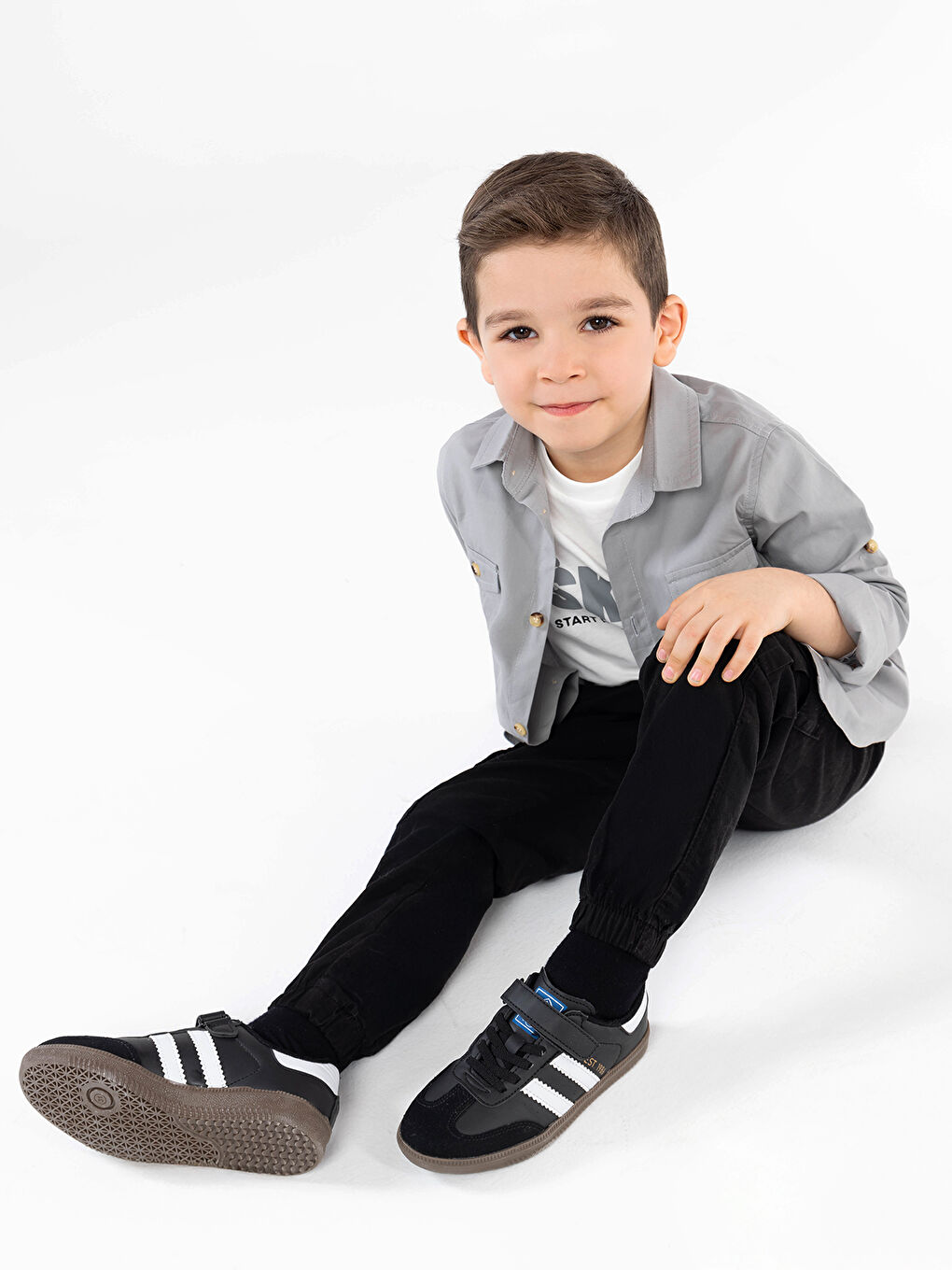 Sport Erkek Çocuk Spor Ayakkabı 31-35 Numara Siyah-5