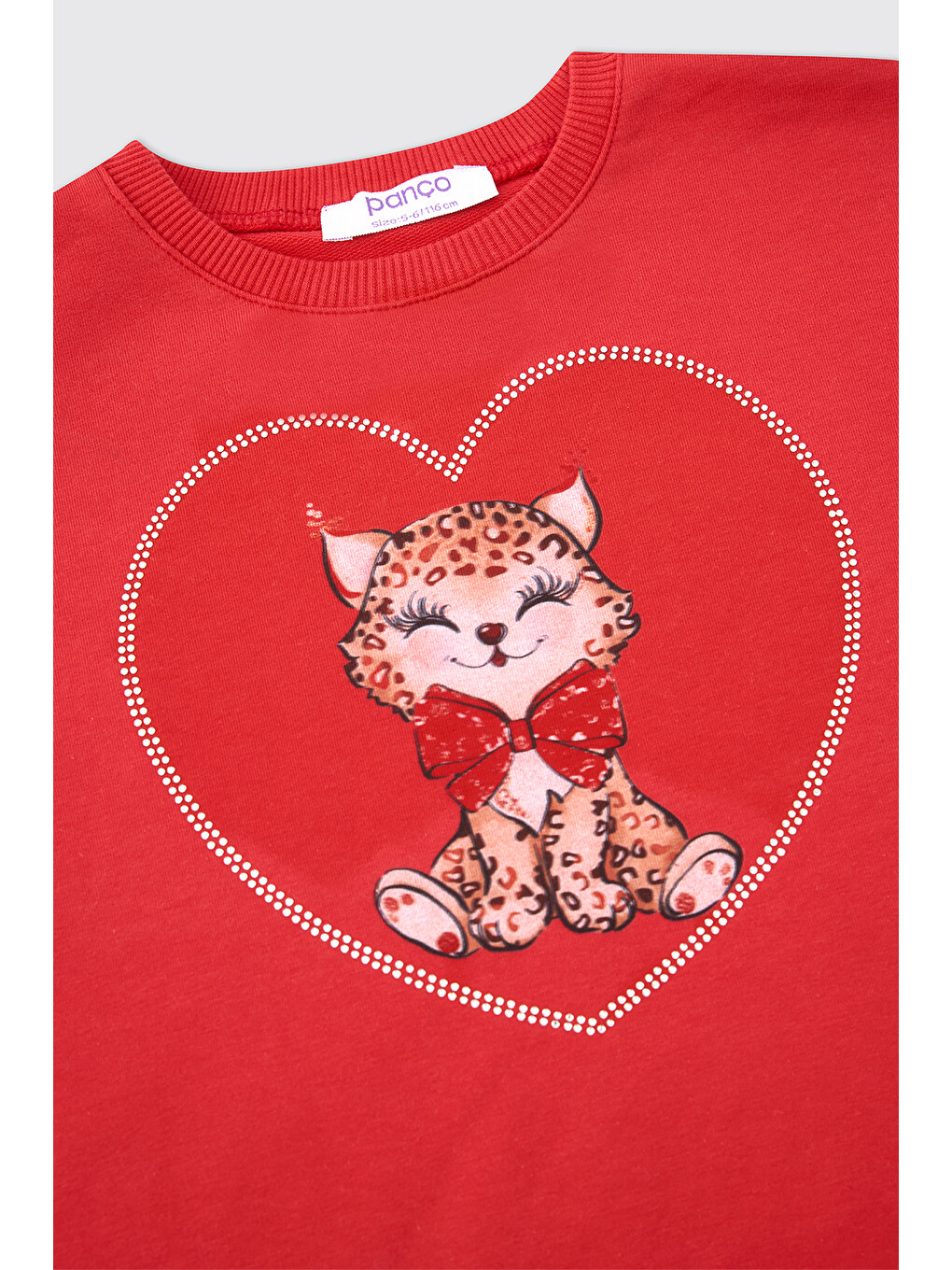 Kız Bebek Kırmızı Sweatshirt-2
