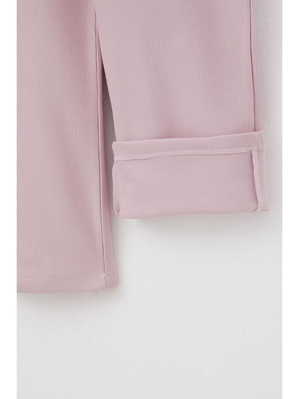 Kız Çocuk Eşofman Altı Beli Lastikli Cepli Armalı Açık Lila (6-12 Yaş)-5