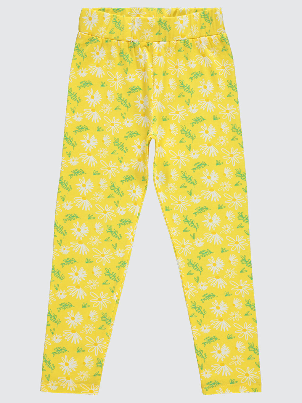 Sarı Girls Kız Çocuk Tayt 6-9 Yaş Ananas