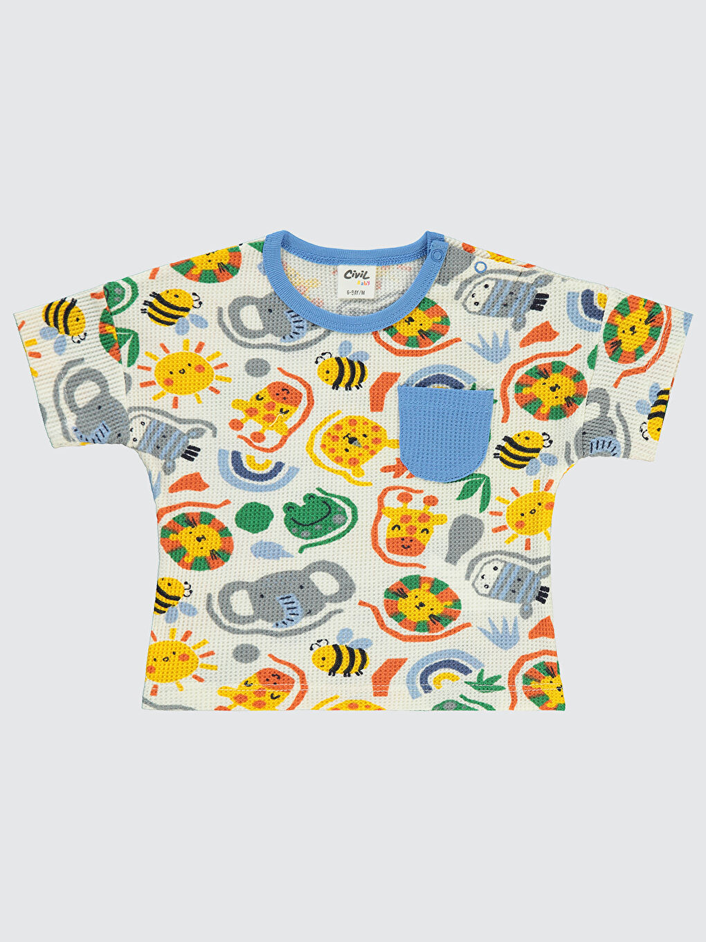 Baby Kız Bebek Tişört 6-18 Ay Ekru