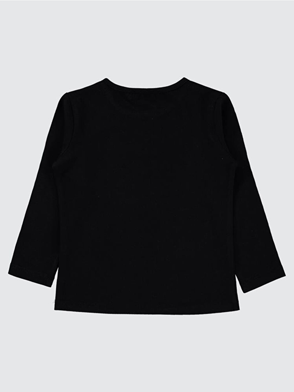 Girls Basic 2-5 Yaş Sweatshirt - Siyah 3-4 Yaş-1