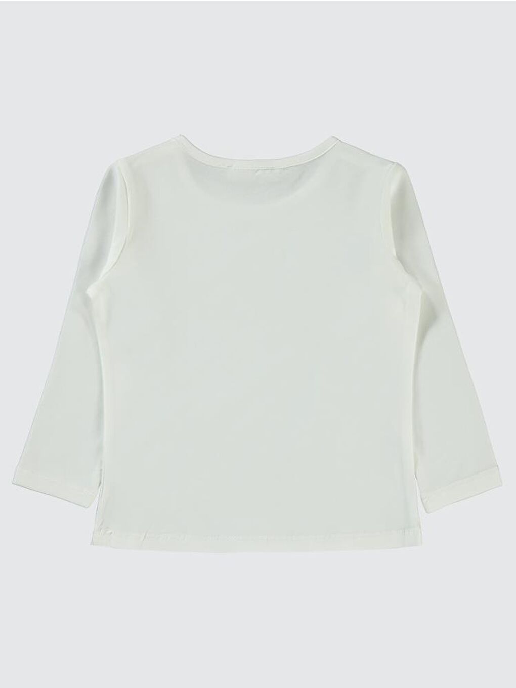 Girls Basic 2-5 Yaş Sweatshirt - Ekru 2-3 Yaş