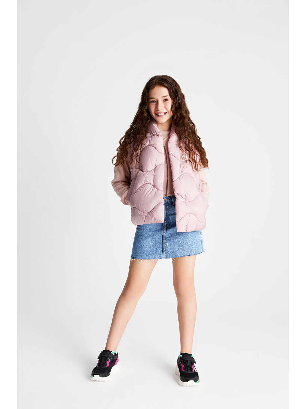 Yancy Hafif Kız Çocuk Siyah/Fuşya Spor Ayakkabı-1