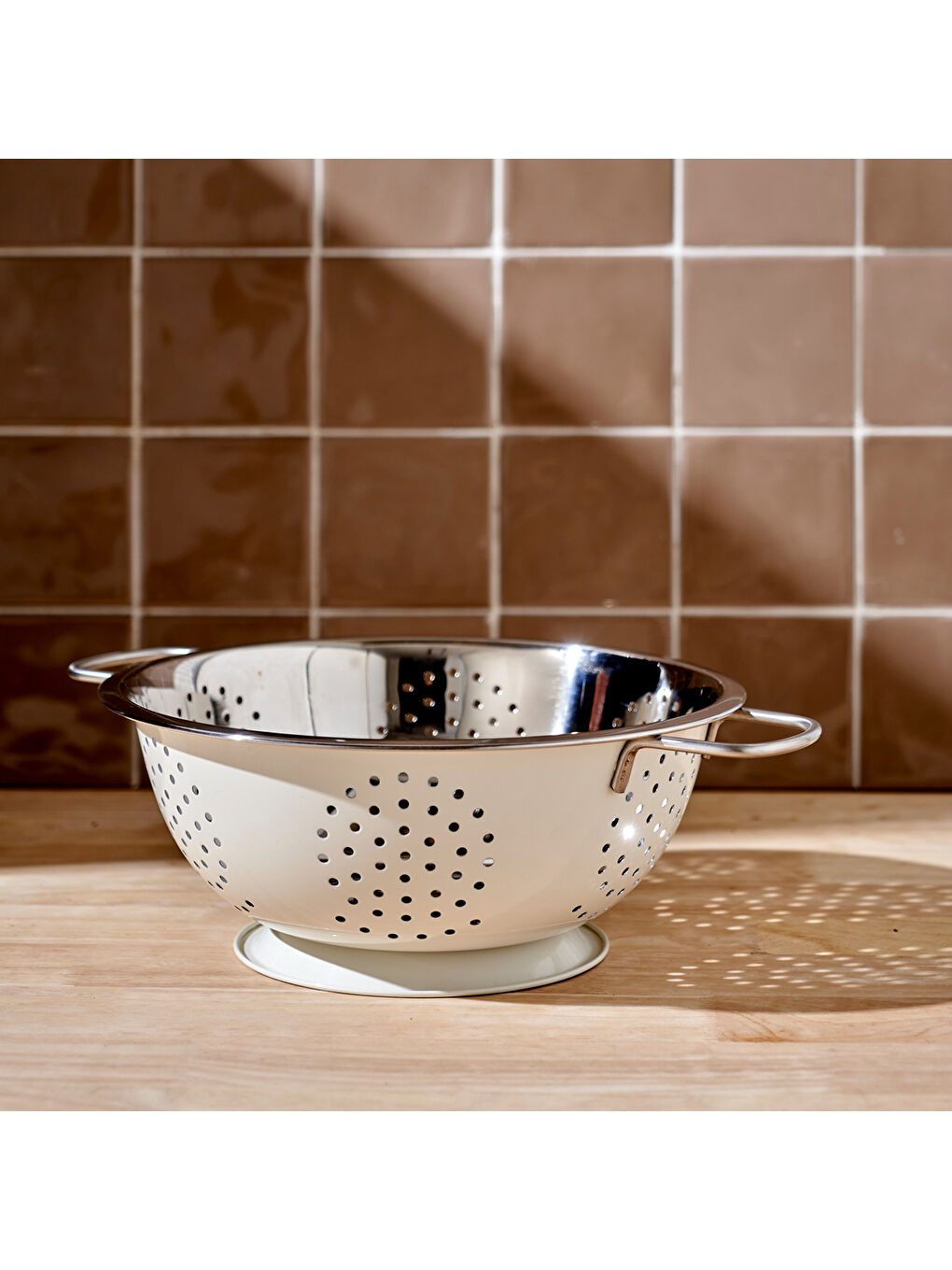 Giza Çelik Süzgeç Beyaz (35,5x28x11,8 cm)-3