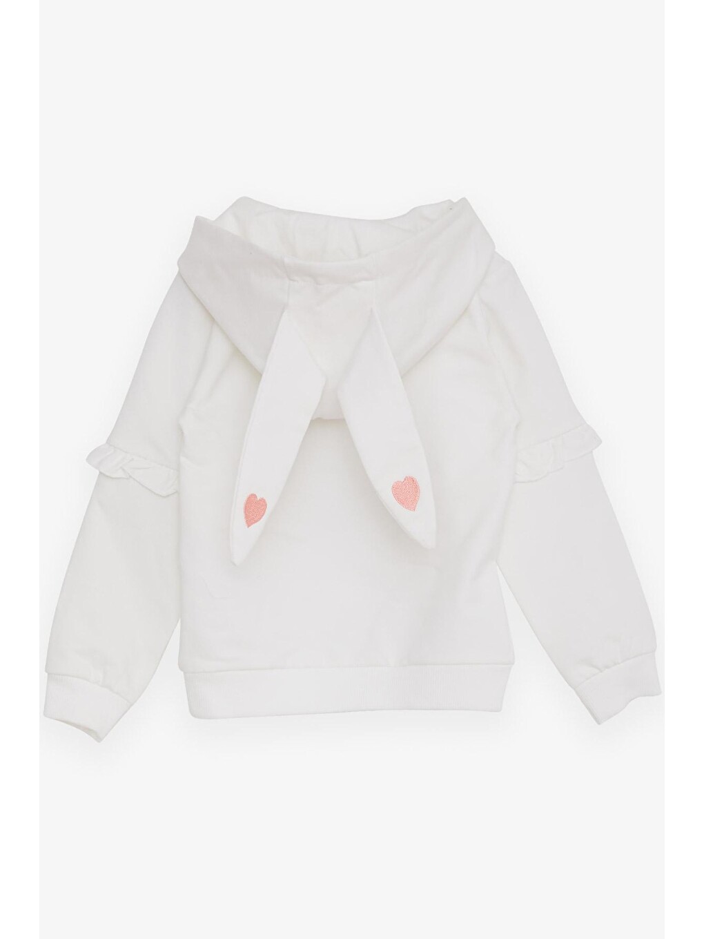 Kız Çocuk Sweatshirt Tavşancık Baskılı Ekru (1.5-5 Yaş)-1