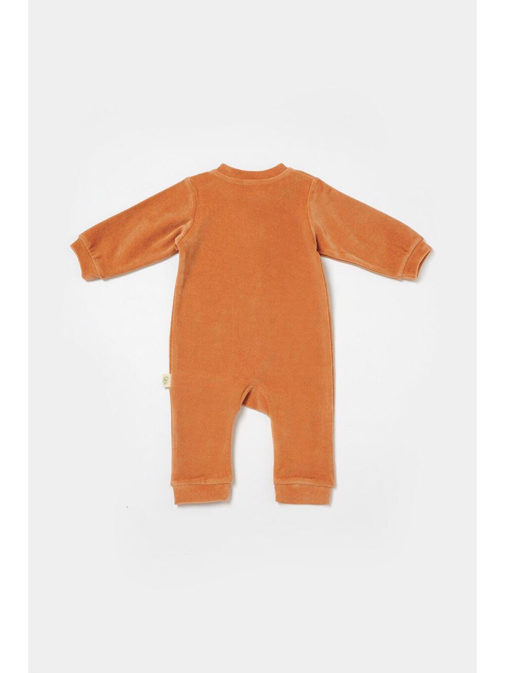 Kahverengi Kadife Fermuarlı Tulum-2