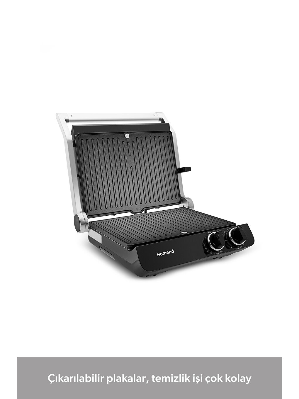 Grilliant 1342H 3 in 1 Inox Gövde Çift Taraflı XL Döküm Plaka Tost ve Izgara Makinesi-8