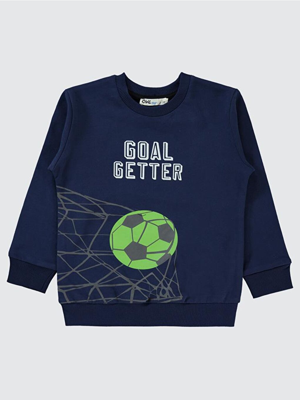 Boys Street Skate Baskılı 2-5 Yaş Sweatshirt - Lacivert 4-5 Yaş