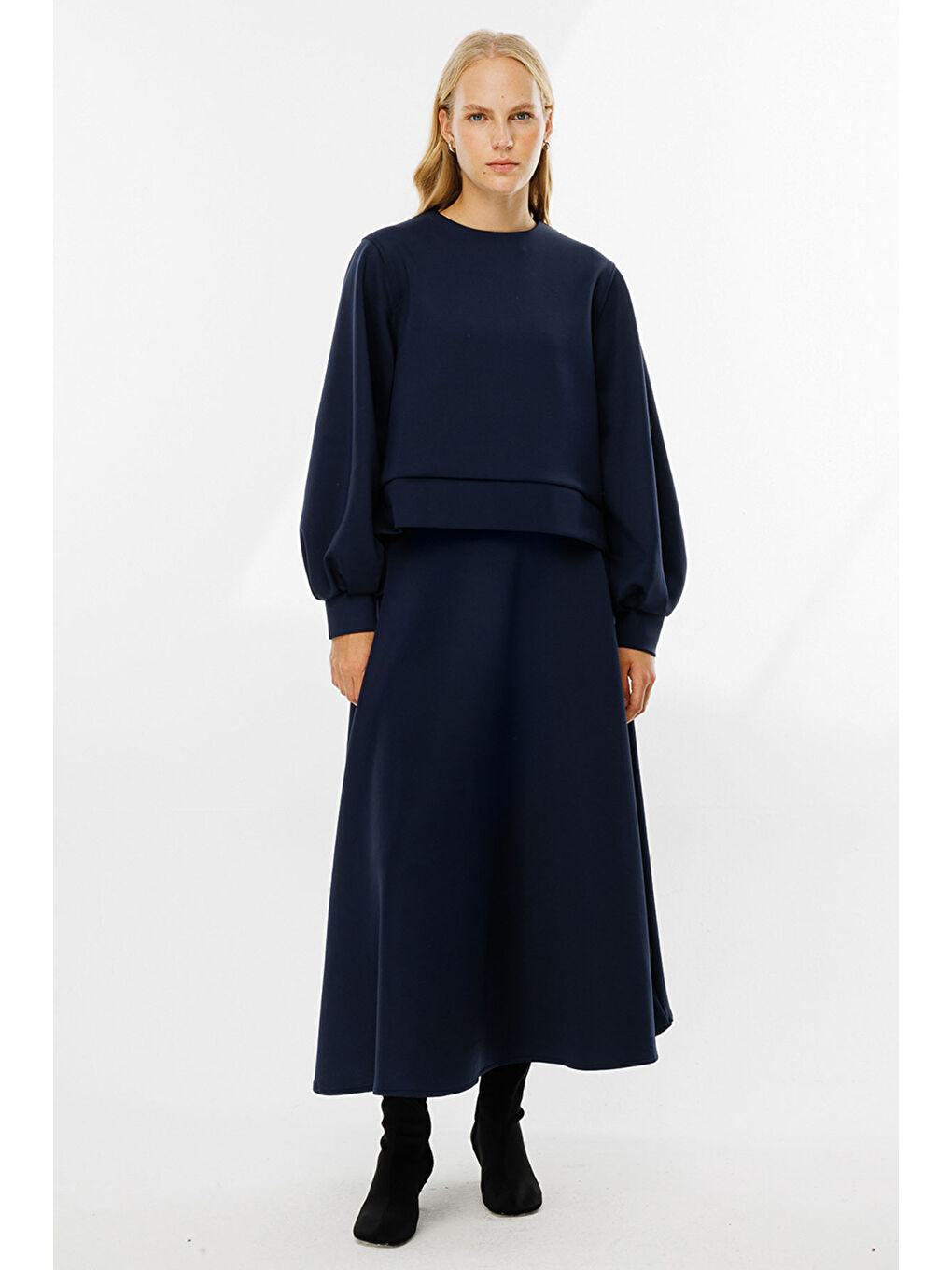 Balon Kol Scuba Etekli Lacivert Takım-2