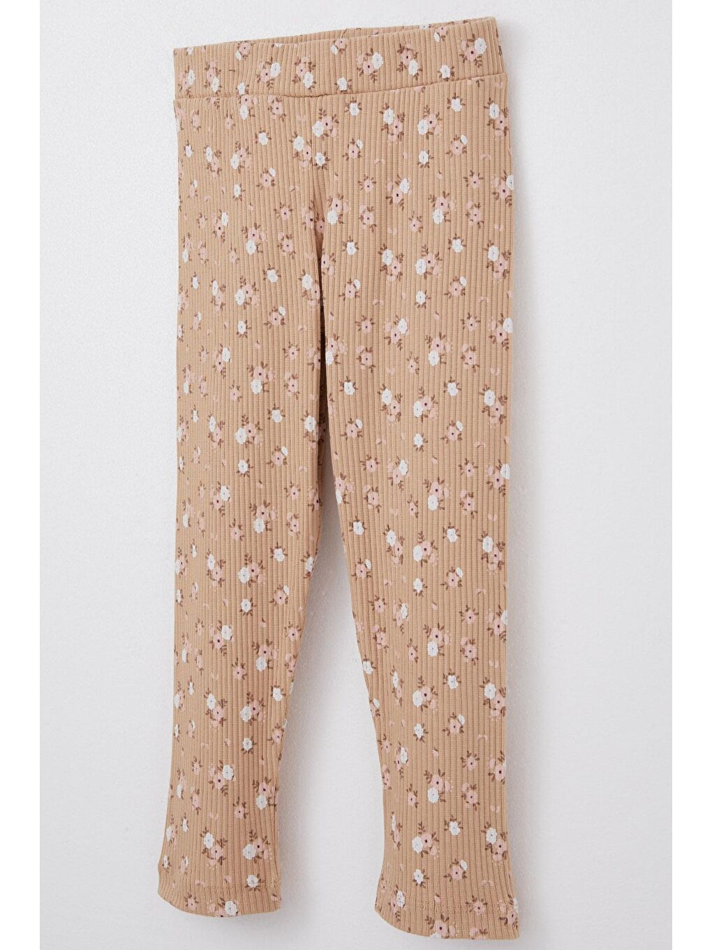 Pembe Kız Çocuk Taytlı Takım Sevimli Kız Baskılı Çiçekli Gülkurusu (2-3 Yaş)-11