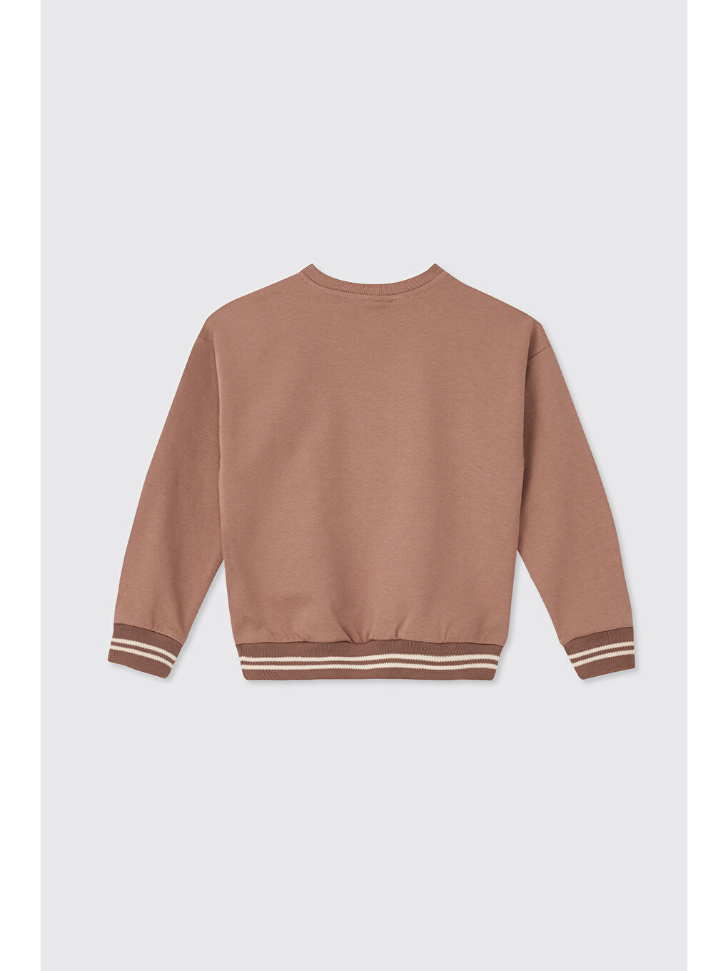 Kahverengi Kız Çocuk Kahve Sweatshirt-1