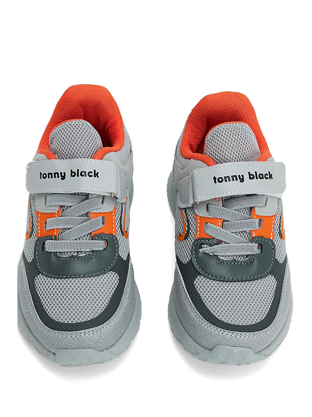 Gri Çocuk Unisex Buz Portakal Faylon Taban Cırtlı Çocuk Ayakkabı-1