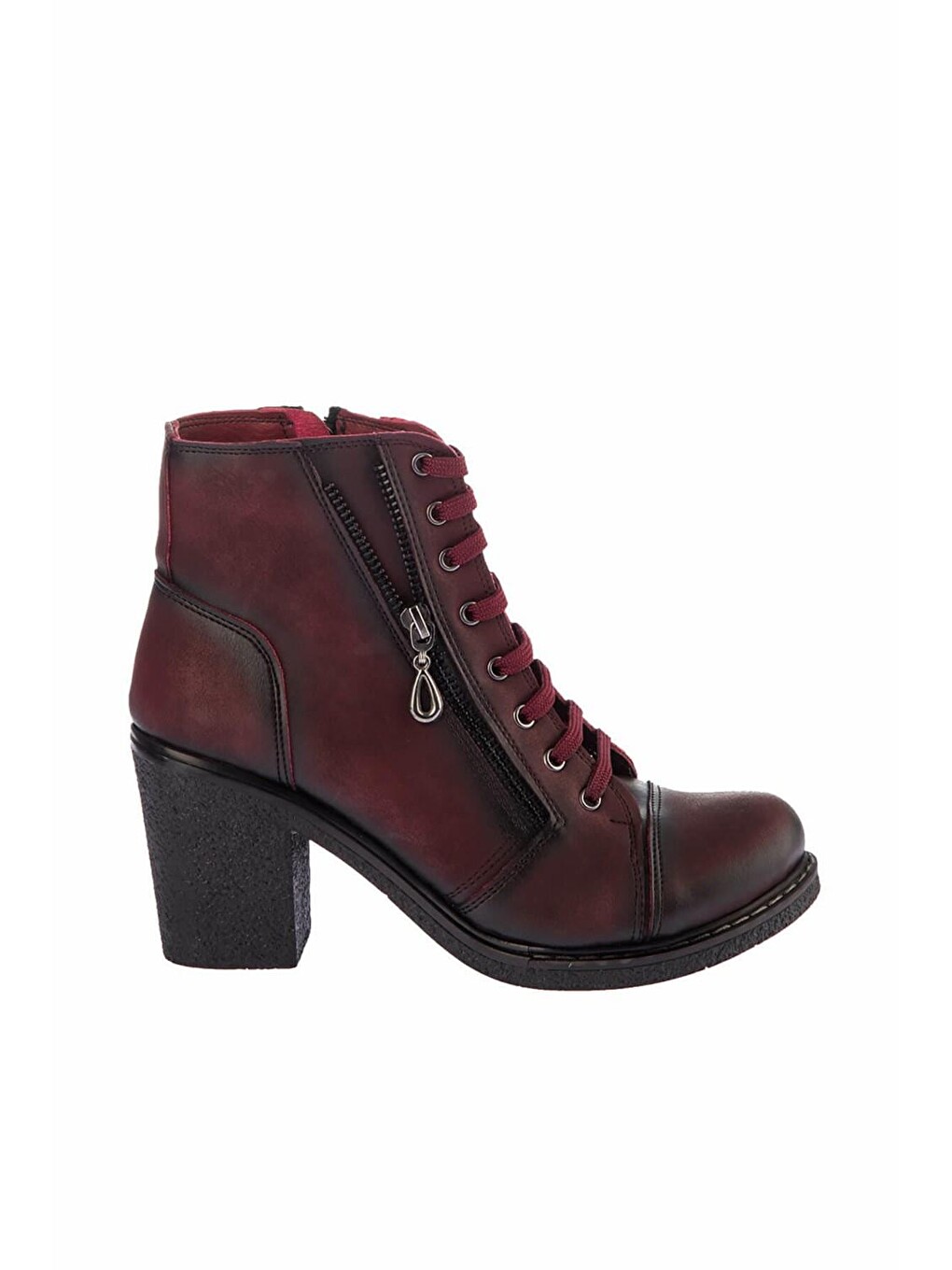 C674150209 Bordo Kadın Bot-1