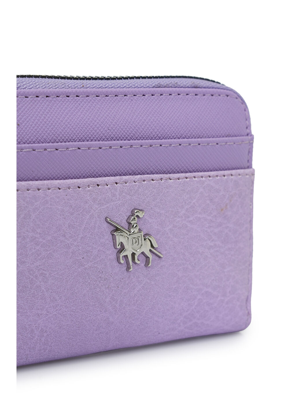 Lila Kartlık Bölme Detaylı Mini Cüzdan CZ100-1-2