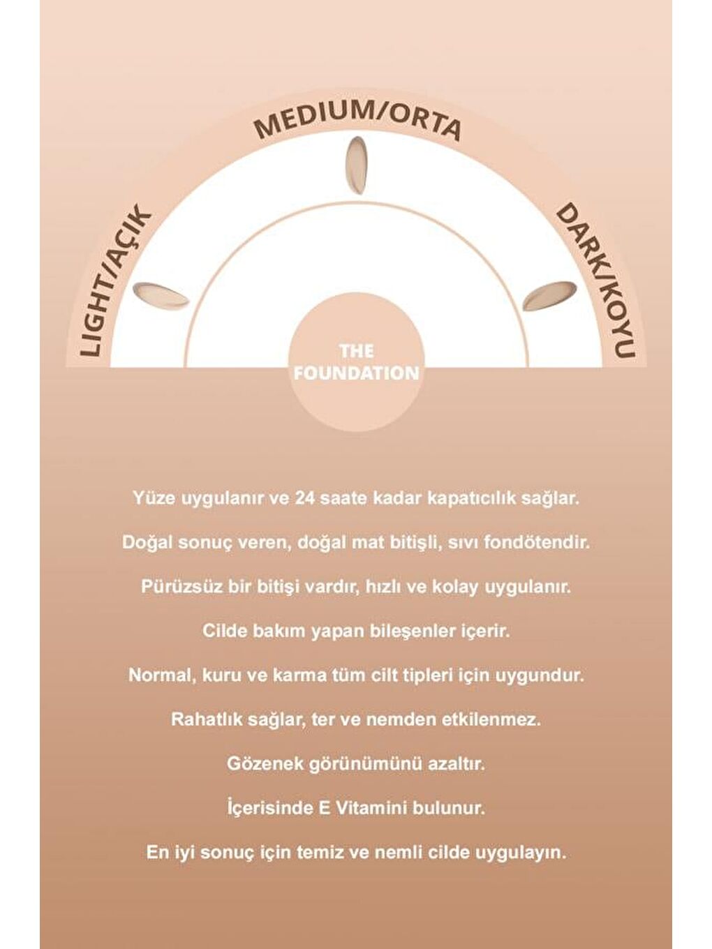 The Foundation - Kapatıcı Fondöten Medium 30 Ml-1