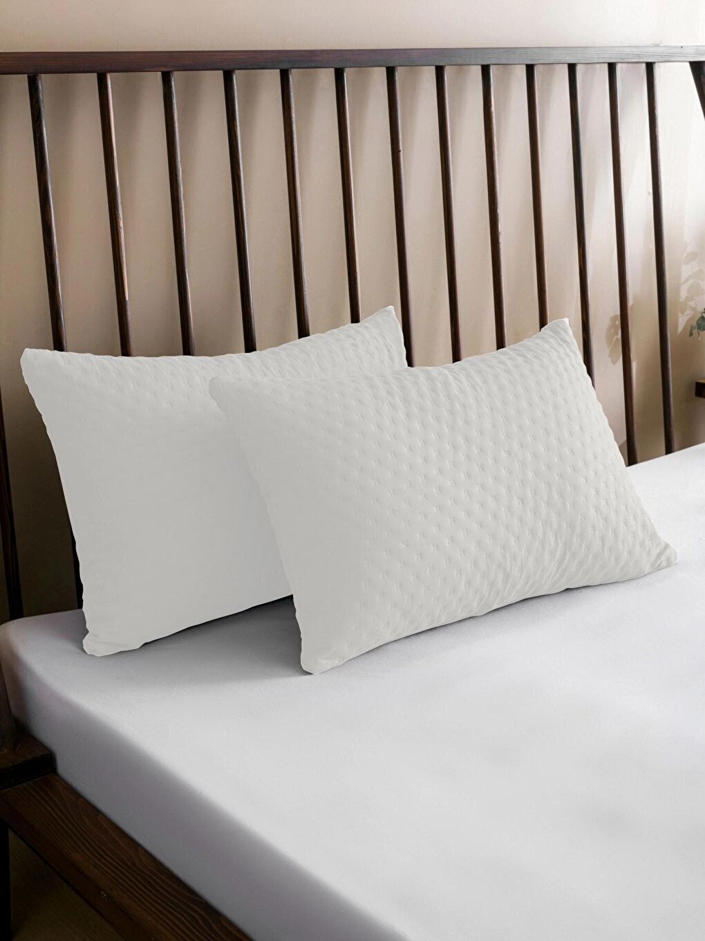 Bedspreado Yıkanmış Mikro Beyaz Yatak Örtüsü Set Tek Kişilik 160x220-1