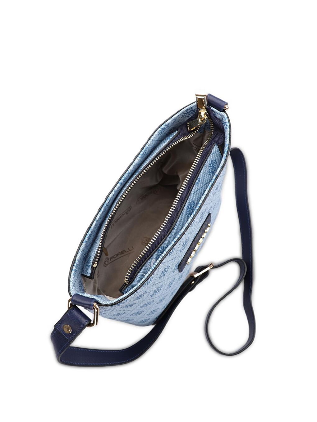 3A38 Kadın Çapraz Çanta Mavi-4