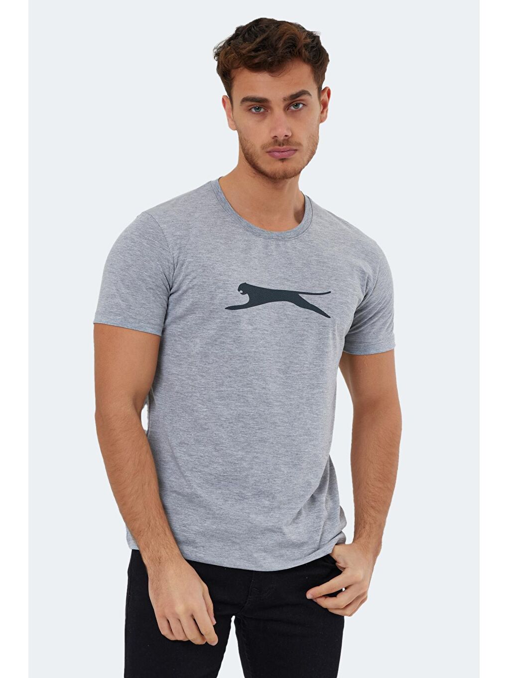 SLAZENGER Gri SECTOR I Erkek T-Shirt Gri