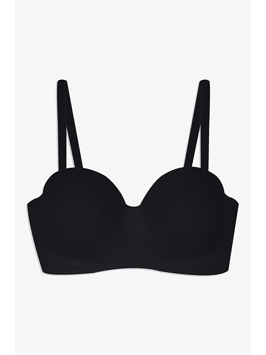 Siyah Kadın Fitilli Straplez Sütyen