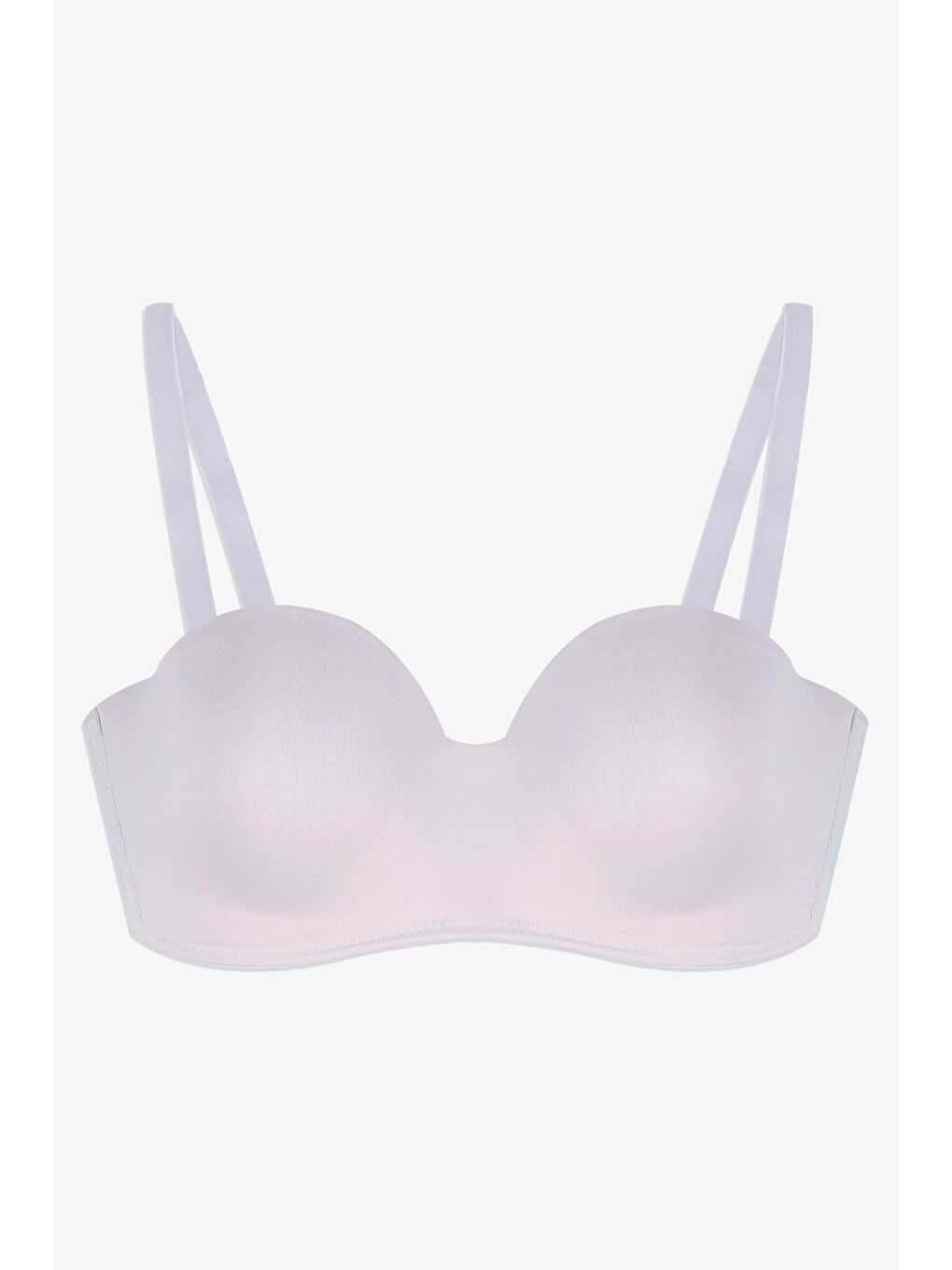 Beyaz Kadın Mikro Straplez Sütyen