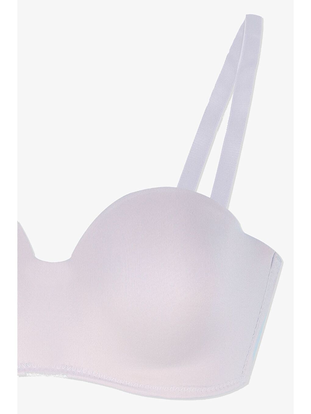 Beyaz Kadın Mikro Straplez Sütyen-2