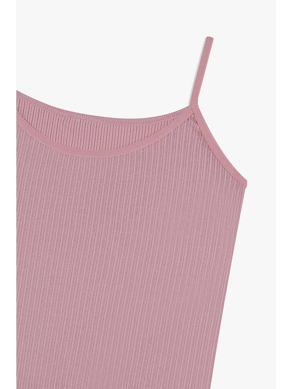 Pembe Kadın Ajur Kaşkorse İp Askılı Atlet-1