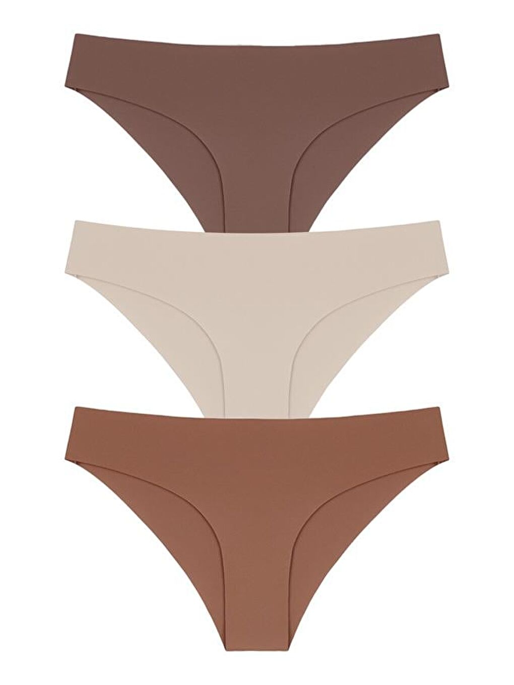 Karışık Lazer Kesim Kadın Bikini Külot 3'Lü Paket-3